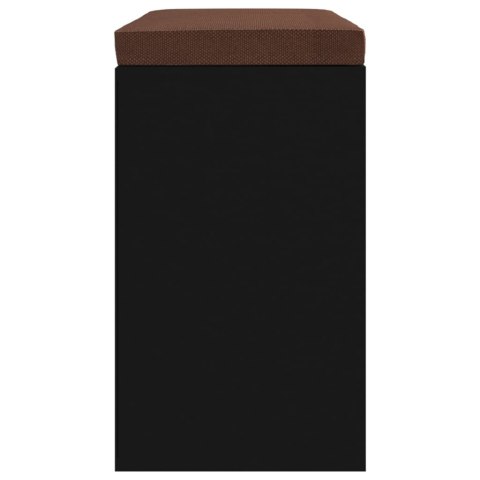 ŁAWKA Z MIEJSCEM NA BUTY CZARNA 103X30X48CM