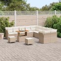 VidaXL Zestaw Sof na Ogród z poduszką 13 pcs beżowo-kremowy
