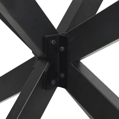 NOGA DO STOŁU JADALNEGO PAJĄK KSZTAŁT ANTRACYT 120X68X(72-73)CM STAL