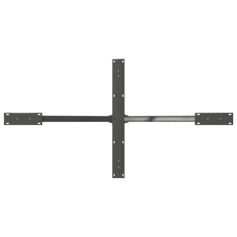 NOGA DO STOŁU JADALNEGO PAJĄK KSZTAŁT ANTRACYT 150X78X(72-73)CM STAL