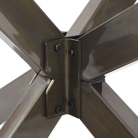 NOGA DO STOŁU JADALNEGO SPIDER SHAPE CZARNY 150X78X(72-73)CM STAL