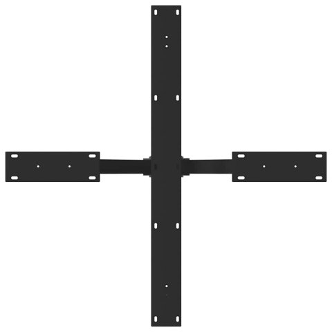 NOGA DO STOŁU JADALNEGO SPIDER SHAPE CZARNY 85X85X(72-73)CM STAL