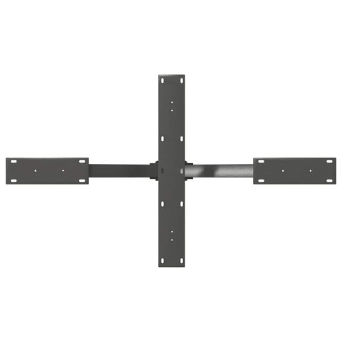 NOGA STOLIKA KAWOWEGO PAJĄK KSZTAŁT ANTRACYT 98X58X(42-43)CM STAL