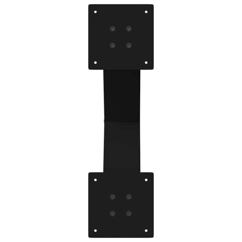 NOGI DO STOŁU JADALNEGO W KSZTAŁCIE LITERYX2 SZT. CZARNE 50X(72-73)CM STAL