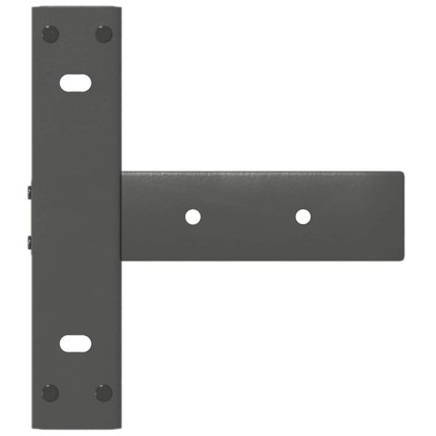 NOGI DO STOŁU KONSOLOWEGO W KSZTAŁCIE LITERY T 2 SZT. ANTRACYT 38X25X(72-73)CM STAL