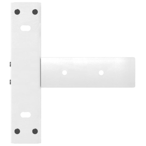 NOGI DO STOŁU KONSOLOWEGO W KSZTAŁCIE LITERY T 2 SZT. BIAŁE 38X25X(72-73)CM STAL