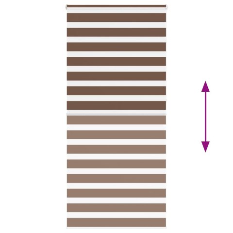 VidaXL Roleta zebra, brzozowa, szerokość tkaniny 100,9 cm, poliester