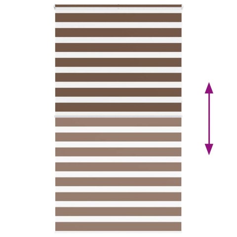 VidaXL Roleta zebra, brzozowa, szerokość tkaniny 120,9 cm, poliester