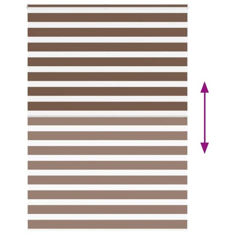 VidaXL Roleta zebra, brzozowa, szerokość tkaniny 150,9 cm, poliester