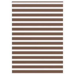 VidaXL Roleta zebra, brzozowa, szerokość tkaniny 155,9 cm, poliester