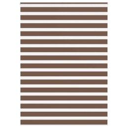 VidaXL Roleta zebra, brzozowa, szerokość tkaniny 160,9 cm, poliester