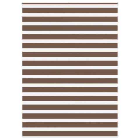 VidaXL Roleta zebra, brzozowa, szerokość tkaniny 160,9 cm, poliester