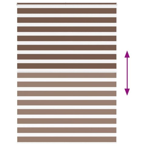 VidaXL Roleta zebra, brzozowa, szerokość tkaniny 160,9 cm, poliester