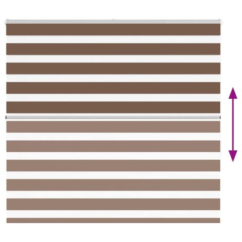 VidaXL Roleta zebra, brzozowa, szerokość tkaniny 160,9cm, poliester