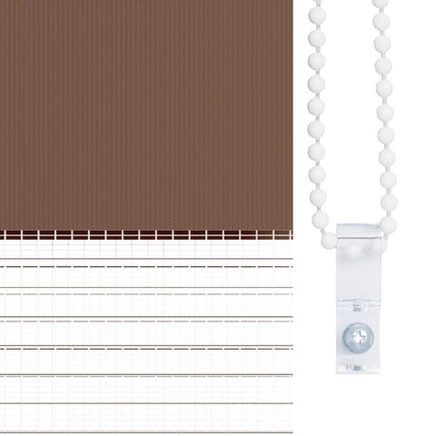 VidaXL Roleta zebra, brzozowa, szerokość tkaniny 75,9 cm, poliester