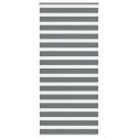 VidaXL Roleta zebra, ciemnoszara, szerokość tkaniny 110,9cm, poliester