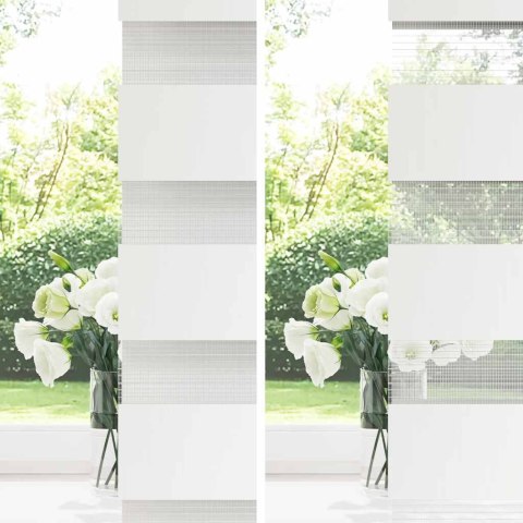 VidaXL Roleta zebra, ciemnoszara, szerokość tkaniny 115,9cm, poliester