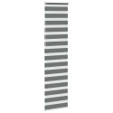 VidaXL Roleta zebra, ciemnoszara, szerokość tkaniny 50,9 cm, poliester