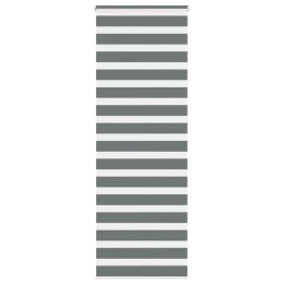 VidaXL Roleta zebra, ciemnoszara, szerokość tkaniny 85,9 cm, poliester
