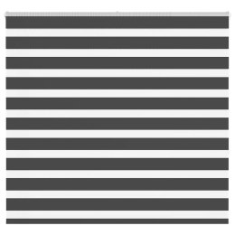 VidaXL Roleta zebra, czarna, szerokość tkaniny 150,9cm, poliester