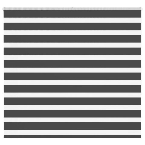 VidaXL Roleta zebra, czarna, szerokość tkaniny 160,9cm, poliester