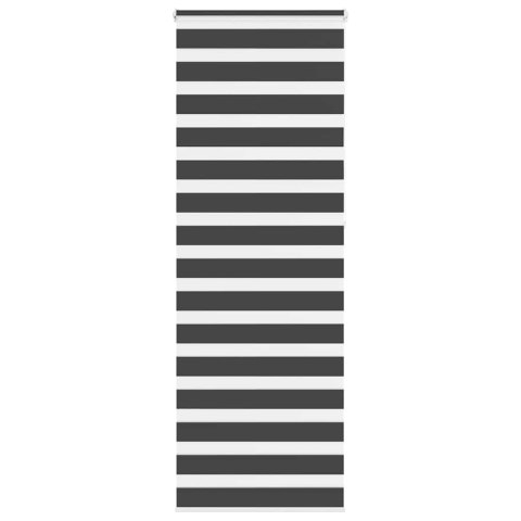 VidaXL Roleta zebra, czarna, szerokość tkaniny 70,9 cm, poliester