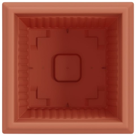 KWADRATOWA DONICZKA NA KWIATY 24 SZT. CZERWONY CEGLASTY