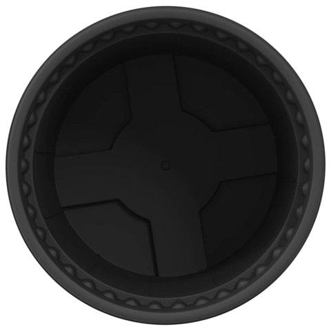 OKRĄGŁA DONICZKA NA KWIATY 24 SZT. CZARNA Ø 12,5X10CM