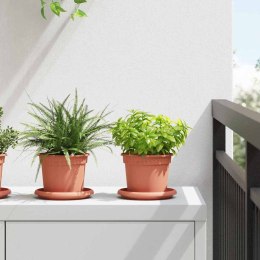 VidaXL Okrągła doniczka na kwiaty 24 pcs Czerwony ceglasty