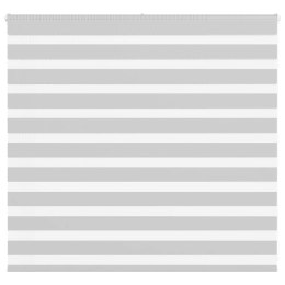 VidaXL Roleta zebra, jasnoszara, szerokość tkaniny 150,9cm, poliester