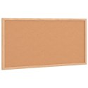 VidaXL Tablica korkowa z ramą z litego drewna sosnowego 60x30 cm