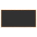 VidaXL Tablica kredowa z ramą z litego drewna sosnowego, czarna, 60x30 cm