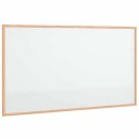 VidaXL Tablica magnetyczna z ramą z litego drewna sosnowego 100x55 cm