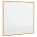 VidaXL Tablica magnetyczna z ramą z litego drewna sosnowego 60x55 cm