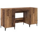 BIURKO Z 2 SZAFKAMI STARE DREWNO 140X50X75CM