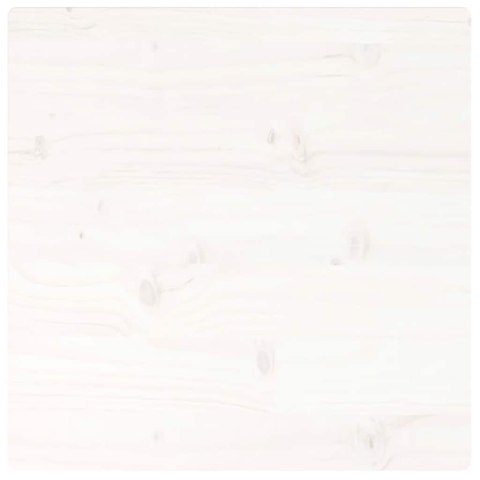 BLAT STOŁU BIAŁY 60X60X2,5CM LITE DREWNO SOSNOWE KWADRATOWY