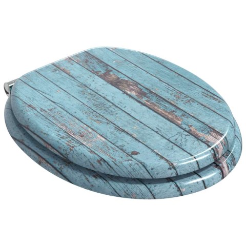 VidaXL Deska toaletowa Niebieski 43,8 x 37,8 cm Płyta MDF