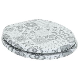 VidaXL Deska toaletowa Szary 43,8 x 37,8 cm Płyta MDF