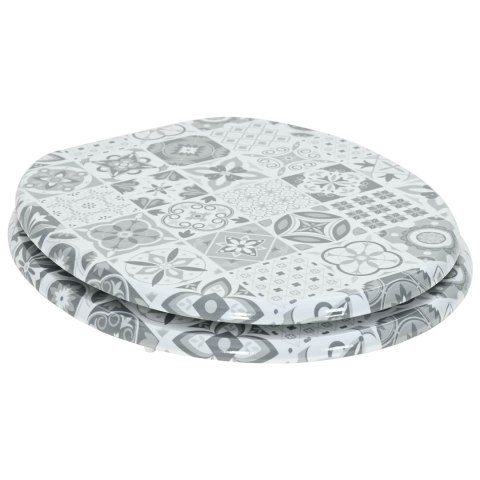 VidaXL Deska toaletowa Szary 43,8 x 37,8 cm Płyta MDF