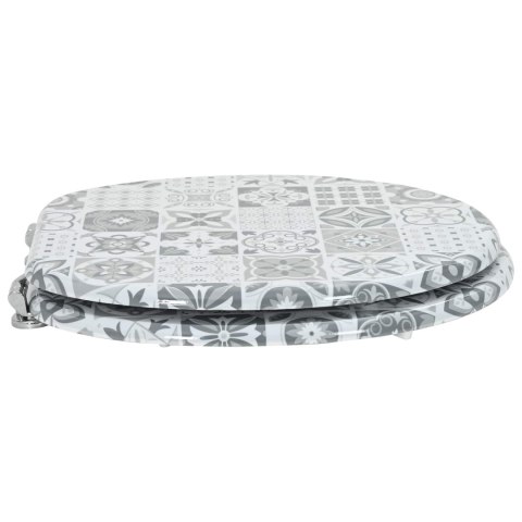 VidaXL Deska toaletowa Szary 43,8 x 37,8 cm Płyta MDF