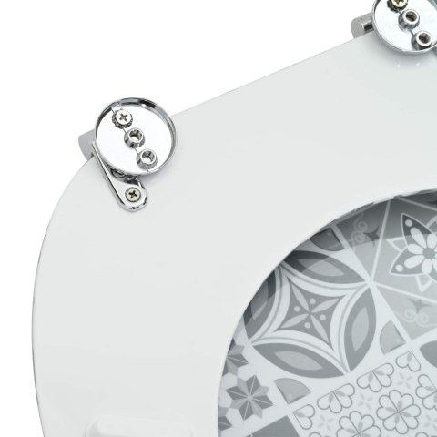 VidaXL Deska toaletowa Szary 43,8 x 37,8 cm Płyta MDF