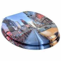 VidaXL Deska toaletowa Wielokolorowe 43,8 x 37,8 cm Płyta MDF