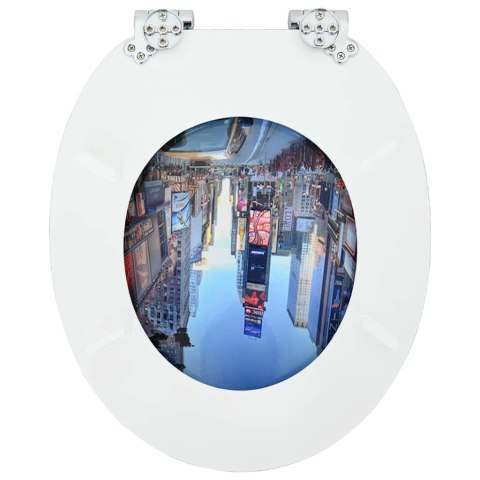 VidaXL Deska toaletowa Wielokolorowe 43,8 x 37,8 cm Płyta MDF