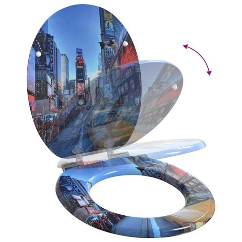 VidaXL Deska toaletowa Wielokolorowe 43,8 x 37,8 cm Płyta MDF