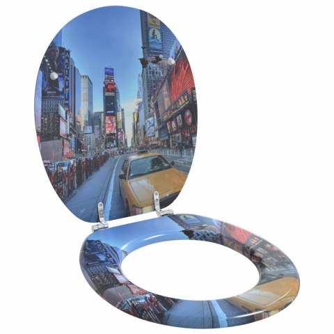 VidaXL Deska toaletowa Wielokolorowe 43,8 x 37,8 cm Płyta MDF