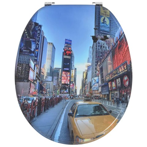 VidaXL Deska toaletowa Wielokolorowe 43,8 x 37,8 cm Płyta MDF