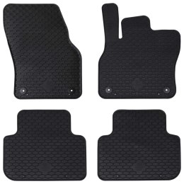 VidaXL Mata samochodowa 4 pcs Czarny odpowiednia dla Audi Q3 TPE