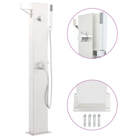 PANEL PRYSZNICOWY OGRODOWY 110CM STAL NIERDZEWNA