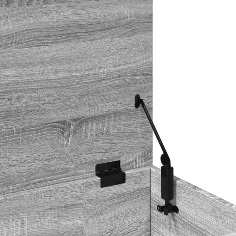 SKRZYNIA 100X42X46 CM SZARY DĄB SONOMA KUFER BOX SIŁOWNIK GAZOWY SCHOWEK ŁAWA