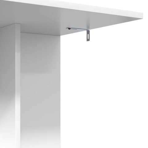 VidaXL Stolik boczny Biały 45 x 40 x 62,5 cm Materiał drewnopochodny